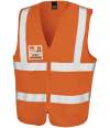 RS202 (R202X) Zip ID Safety Tabard Orange colour image